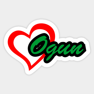 Heart Ogun Sticker